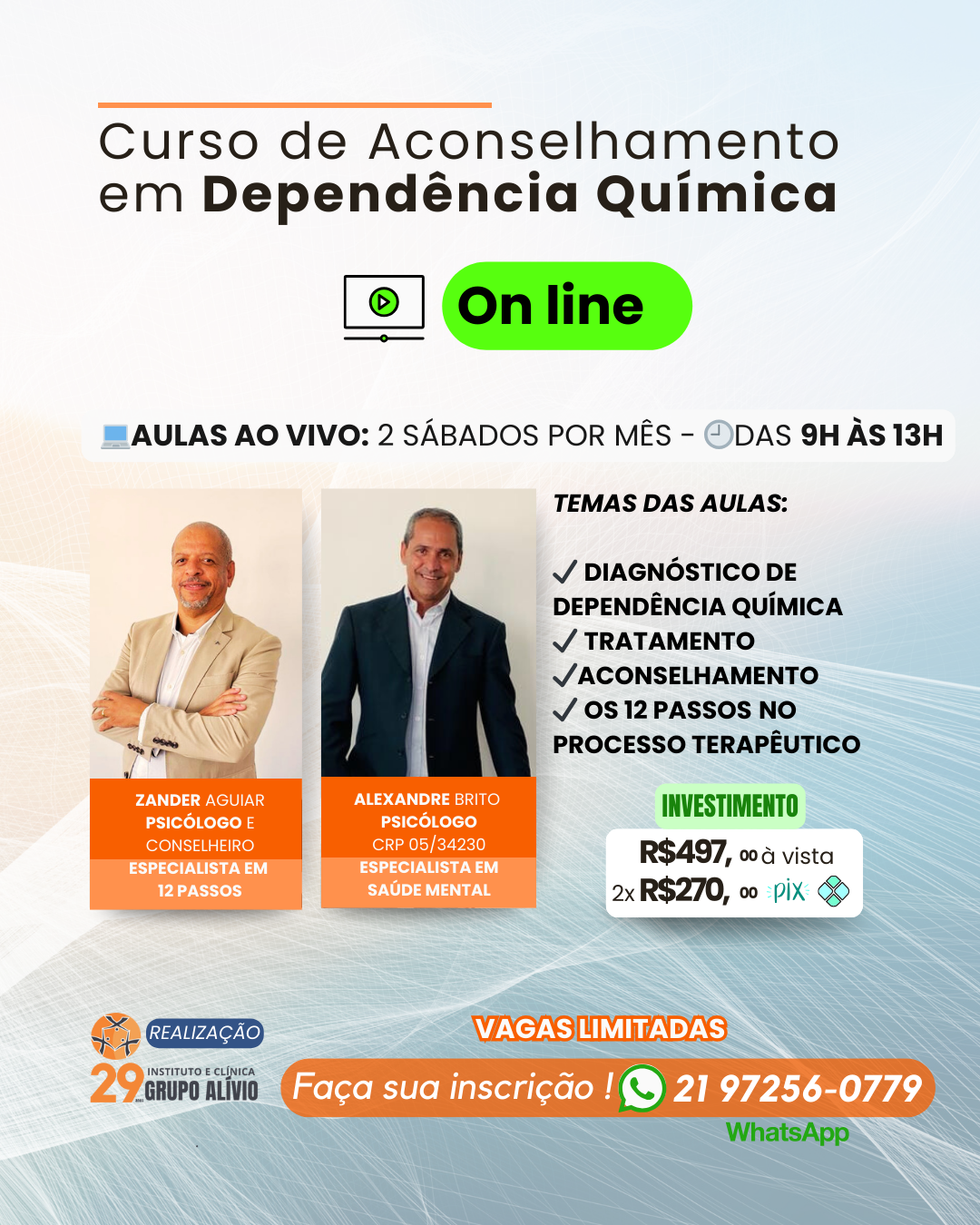 curso de aconselhamento em dependnecia quimcia